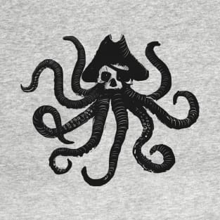 The black octopus pirate T-Shirt